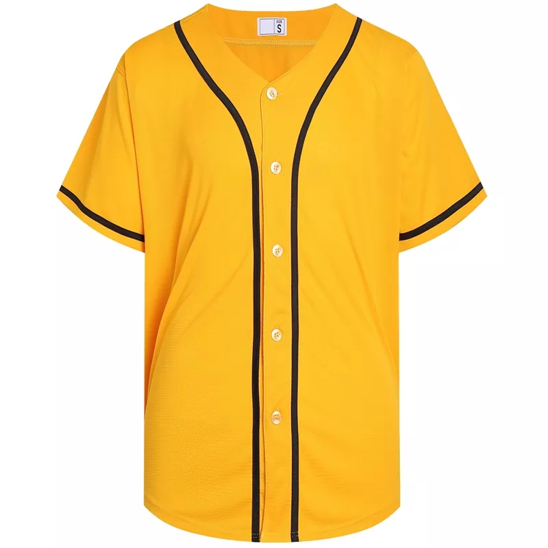 Baseballtrøye med full knapp