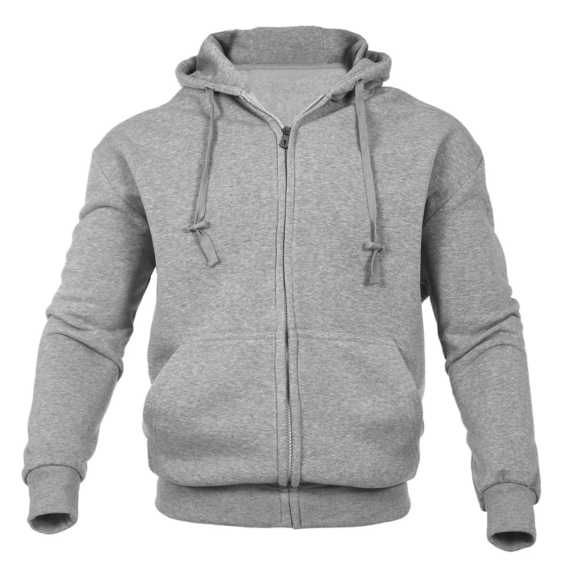 Menns full zip hettegenser