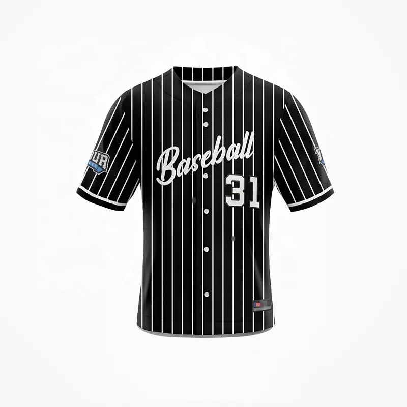 Pinstripe baseballtrøye