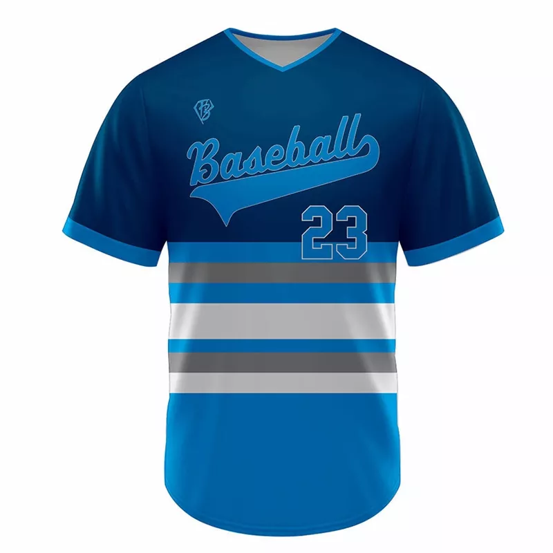 V-halset baseballtrøye